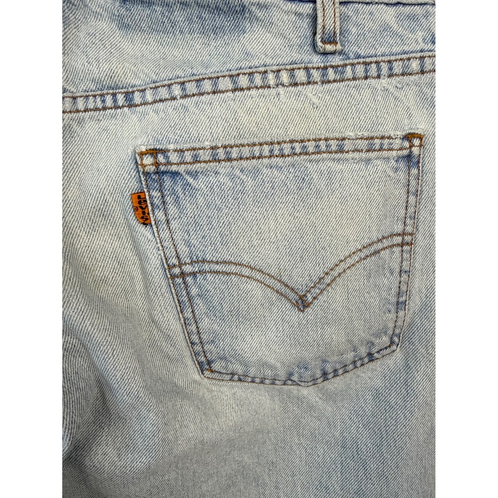 Vtg 1998 Levi's 505 Orange Tab Jeans | distressed/patina Straight Leg W33 x L30‎ - Picture 6 of 16